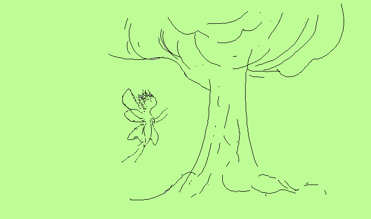 Fingertip sketch - green