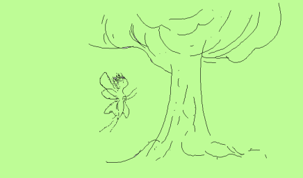 Fingertip sketch - green