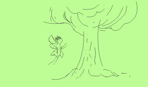 Fingertip sketch - green